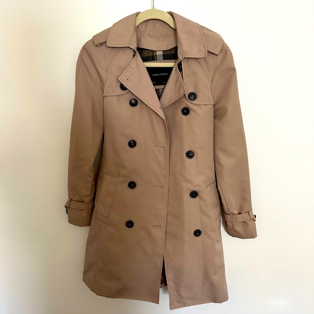 Zara woman’s khaki trench - XS